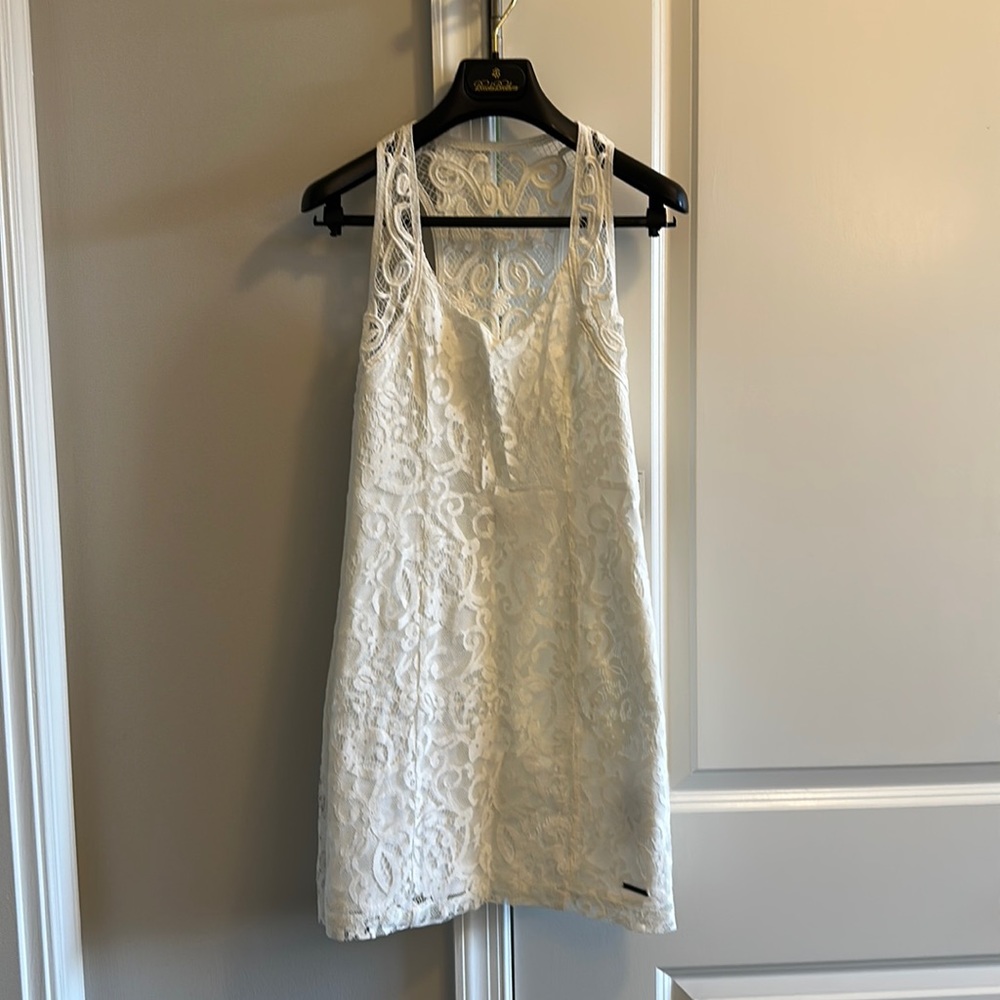 NWT A&F lace white dress